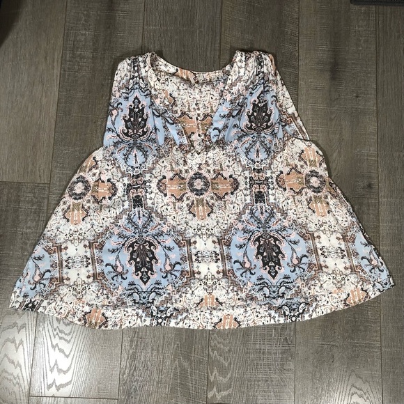 FREE PEOPLE Women’s Blouse Top Sleeveless Size L - Picture 1 of 5